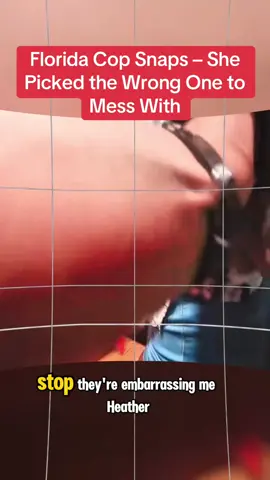 Florida Cop Snaps – She Picked the Wrong One to Mess With #cops #copsoftiktok 