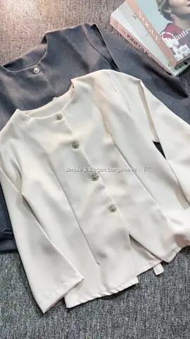 Cantik dan elegan banget ⋆. 𐙚 ˚ #longsleeve #longsleeves #longsleeveshirt #longsleevetop #longsleevetops #atasanwanitamurah #atasancantik #blazerkekinian 