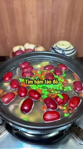#xuhuong món tim hầm táo đỏ hạt sen dễ làm mà ăn rất tốt cho sk, hôm nào mọi người làm thử đi #bepcovang #ancungtiktok #monanngon #homnayangi 