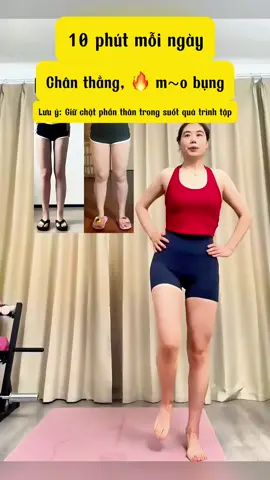Tập chân và bụng nha mấy ní #giamcan #giammo #baitapgiamcan #giamcanantoan 
