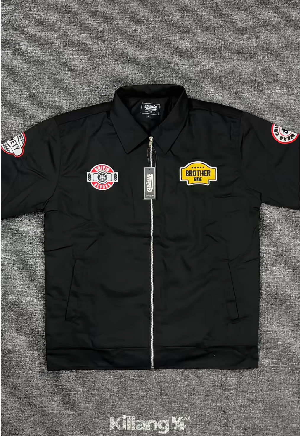 Rekomendasi Jaket Work Casual Bordir Zipper Pria #workjacket #jaketzipper #jaketpria 