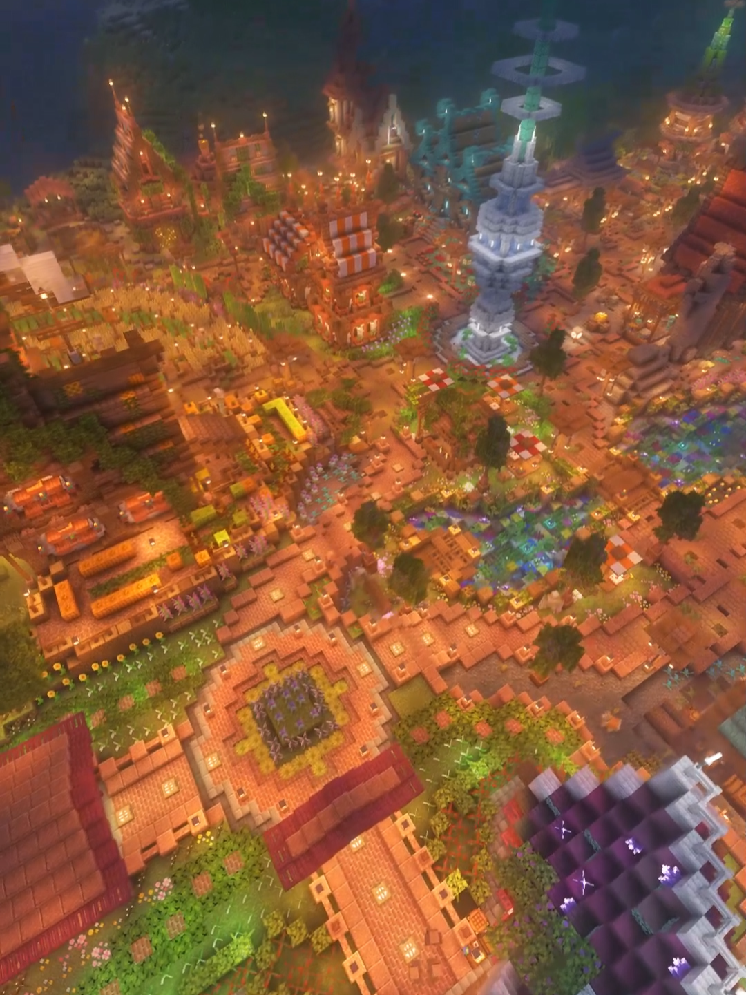 This isn’t just a night view… it’s the finale of a fantasy village. The Village Evolution Project ends here — under the stars. Every house, every street, every glow… this is the full masterpiece in Creative mode. Would you live in this Minecraft village? Follow for more fantasy builds! #minecraftbuild  #fantasyvillage  #minecraftshorts #fantasyhouse #medievalbuild