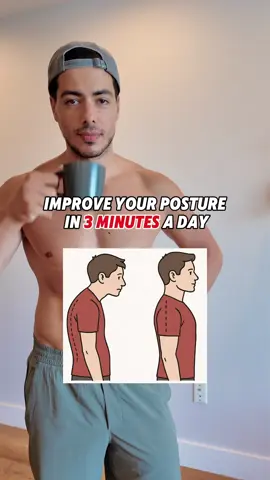 Improve your posture in 3 minutes a day!  #posture #posturecorrection #posturecheck #posturefix #posturetips #posturefix #mobility #mobilitytraining #mobilitychallenge #backpain #shoulderpain #neckpain #viral #fyp 