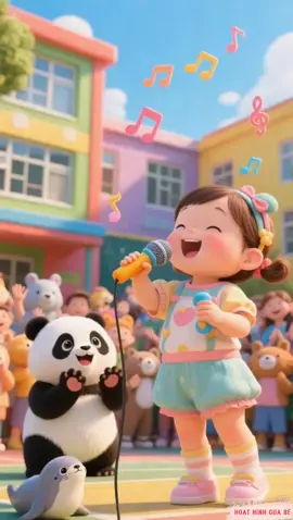 Nào các bạn cùng ra đây ta hát chung một bài nào #cute #foryou #cute #foryou #baihatthieunhi #nhacthieunhi #nhacthieunhivuinhon #kids #hoathinh #fyp #viral #funny #videoAI #naocacbancungraday 