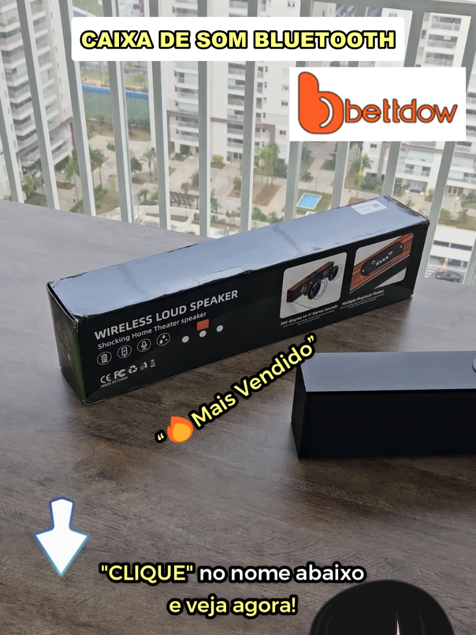 Caixa De Som Bluetooth BETTDOW Custo Benefício Potente