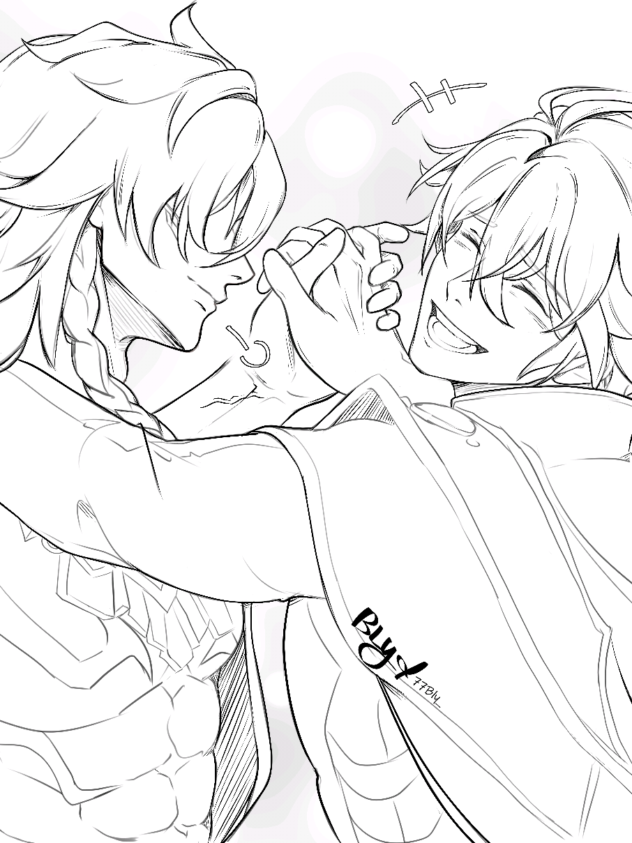 Phaidei? Mynon? both is good cause theyre a switch. i know cause i was their curtain. credits to Given Manga for panel reference. #phaidei #mynon #phainon #phainonhsr #mydei #mydeihsr #HonkaiStarRail #hsr 