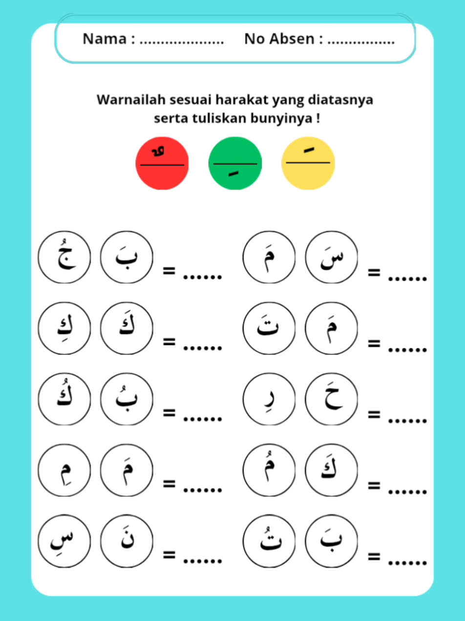 Lkpd Pai kelas 1, mengenal Harakat, dan Surah Al-Fatihah #lkpd #lkpdpai #surahfatiha #harokat #coding #sd #kurmer #tandabaca 