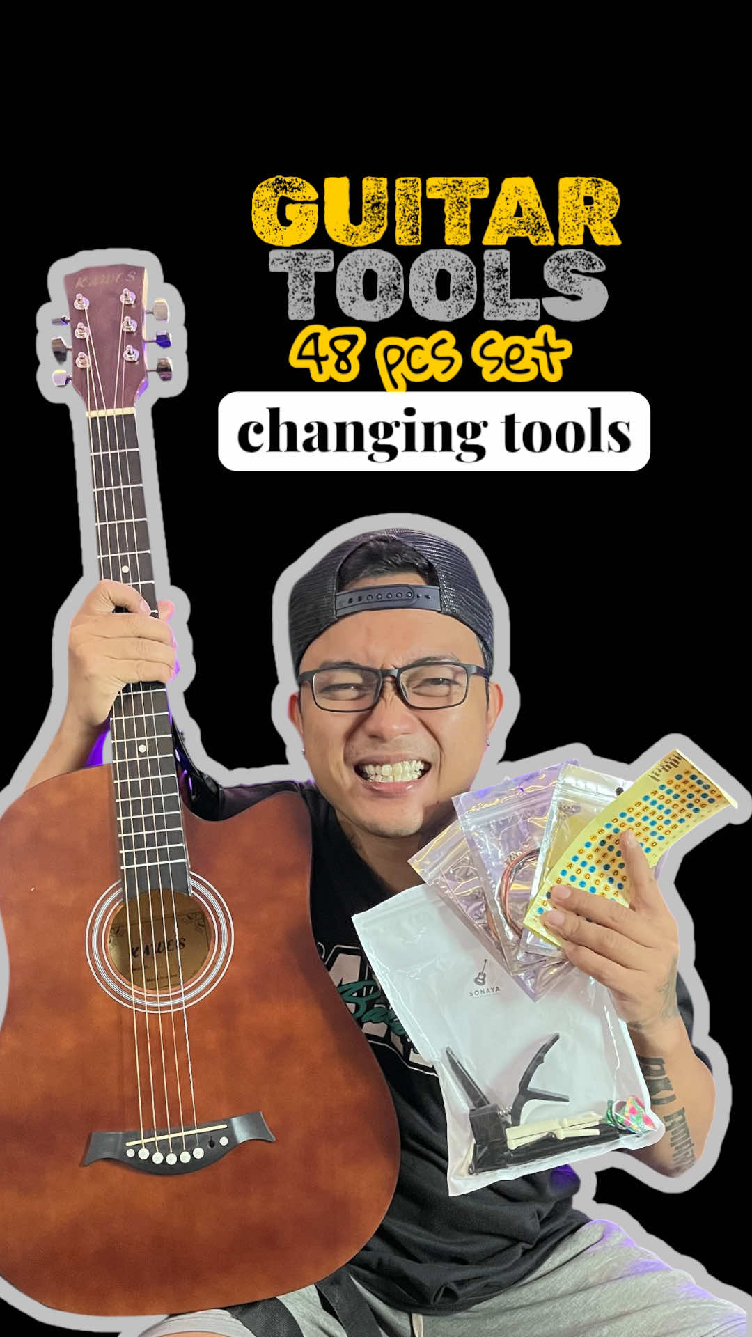 🎸 Palit ng strings? Huwag nang mahirapan!Sulit na Guitar Tool Set para sa hassle-free string change. ✔️ Kumpleto ✔️ Madaling gamitin ✔️ Pang-beginner o pro! #GuitarLife #StringChangeTools #MusicianEssentials #TiktokBudolPH #akashidaily  @MelodyNest #CapCut 