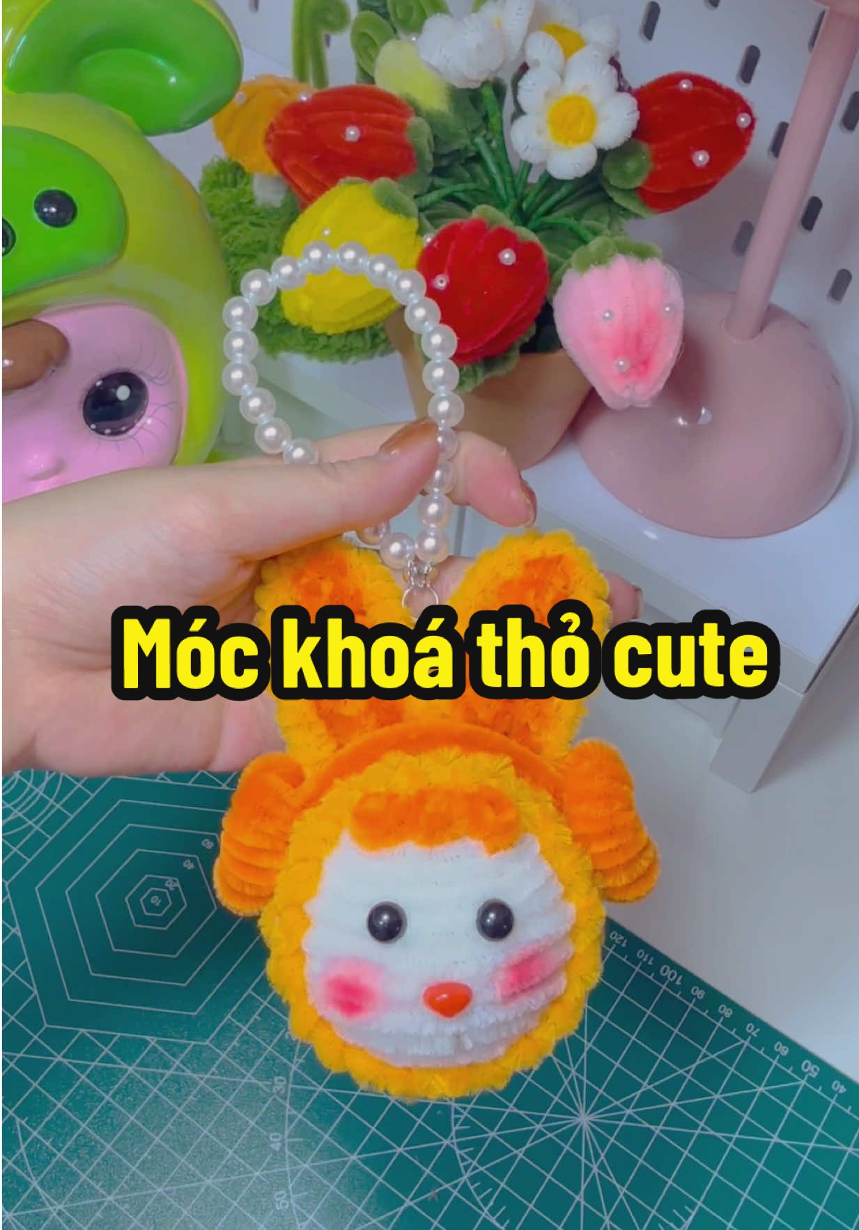 Cách làm móc khoá kẽm nhung đơn giản #kemnhunghandmade #mockhoakemnhung #mockhoa #kemnhung #xuhuong 