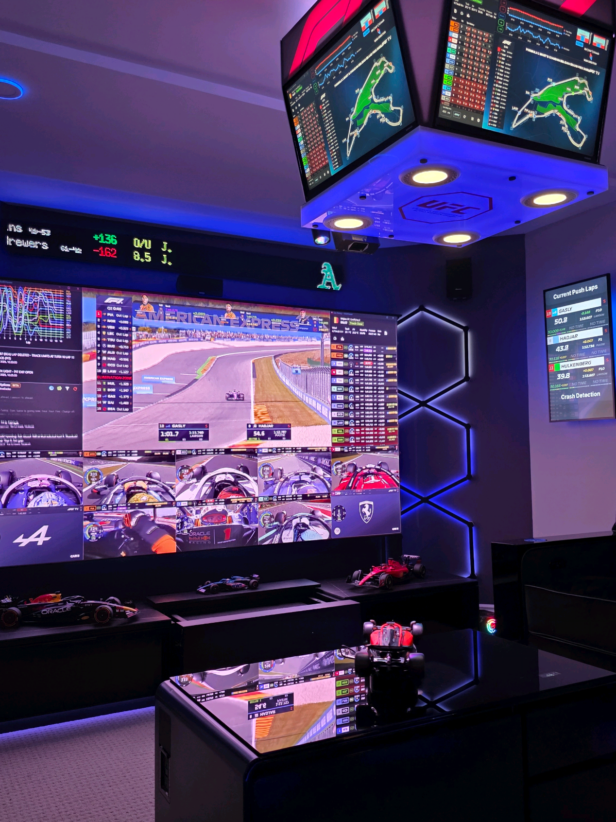 Who's gonna win the Belgian GP? Hosting a few people tomorrow and can't wait! #belgiangp #ferrari #f1 #mancave #racing 