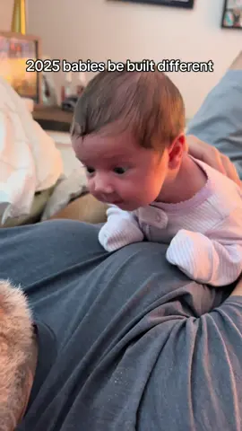 2 weeks old and already bringing the neck strength and sass #youwannatalkaboutmothers #2025baby #newborn 