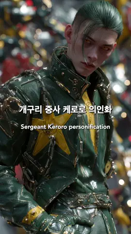 개구리 중사 케로로 의인화 - Sergeant Keroro personification #sergeantkeroro #keroro #aiart 