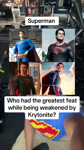 Who had the greatest feat while being weakened by Krytonite? #superman #superman2025 #supermanmovie #superheroes 