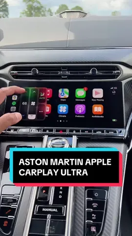 Aston Martin Vantage with Apple CarPlay Ultra is wild #astonmartin #vantage #apple #applecarplay #cartok #carsoftiktok 