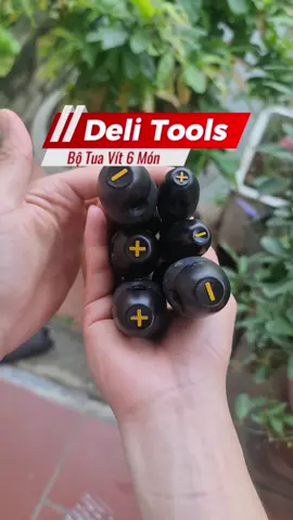 Bộ tua vít 6 cây Deli Tools #tuavit #botuavit #deli #dientutienich 