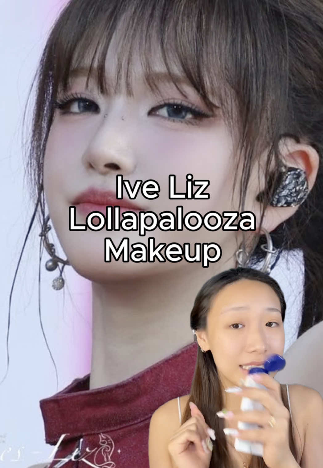 IVE POPPED OFF AT LOLLA 2025  - products @moodylenses moodylenses barbie @Bobbi Brown Bobbi Brown viatmin enriched face base  @gogotales.official gogotales.official purple tone up primer @wakemake_official wakemake_official sponge @espoir USA espoir USA brow color fixing cara + contour @COLORGRAM OFFICIAL COLORGRAM OFFICIAL contour stick @glow glow not dry concealer @Flower Knows Makeup Flower Knows Makeup little angel cream blush @진.짜 릴리바이레드 짜 릴리바이레드 cream blush @cliocosmetics_global cliocosmetics_global pro eyeshadow palette @Judydoll US Judydoll US thin liquid eyeliner brown @Sephora Collection Sephora Collection peach eyeliner @NinetynineDreams Ninetynine Dreams_US idol strip lashes @클리오 찐 matte lip tint - #kbeauty #ive_official #ive_liz #liz #idolmakeup #makeuptutorial #kpopmakeup - ive liz viral lollapalooza makeup tutorial  