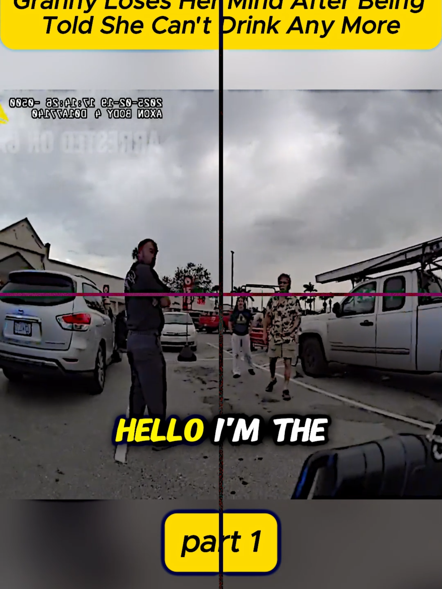 Granny Loses Her Mind After Being Told She Can't Drink Any More #cops #police #bodycam #news