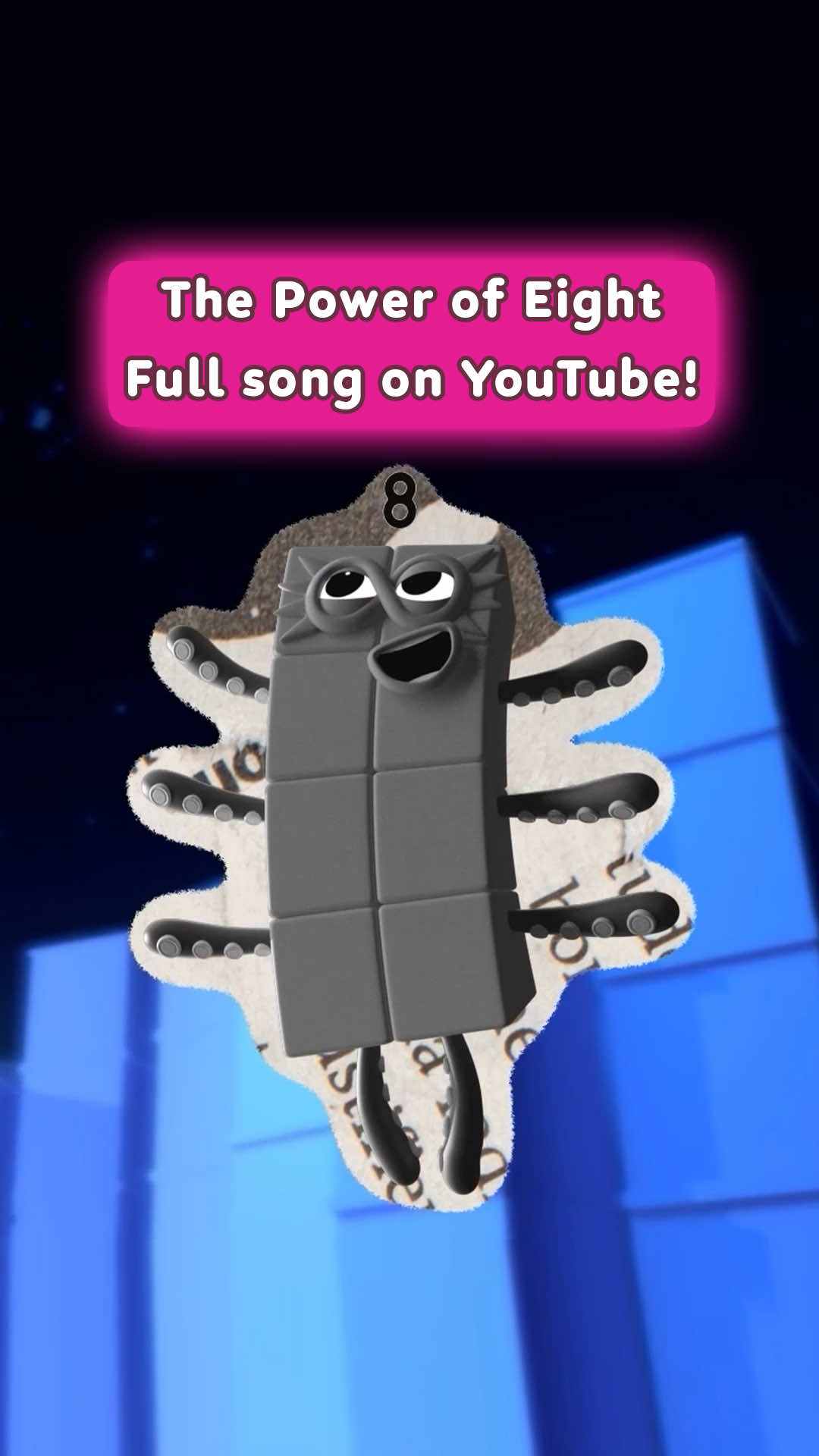 Five, Six, Seven, Eight! Who do we appreciate? OCTOBLOCK! 💪 Grab your little one and dive into the EPIC Octoblock superhero music video, “The Power of Eight!” 🐙🦸 Get ready for some serious number fun! ▶️ Make sure you subscribe to our YouTube channel and hit the notification bell so you never miss new episodes, songs, and other awesome number adventures! #numberblocks #superhero #superheroes #super #hero #octoblock #musicforkids #musicforkidsandfamily #kidsmusic 