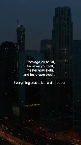 Your 20s and early 30s decide the rest of your life. ✨ Are you building or just scrolling? Comment 