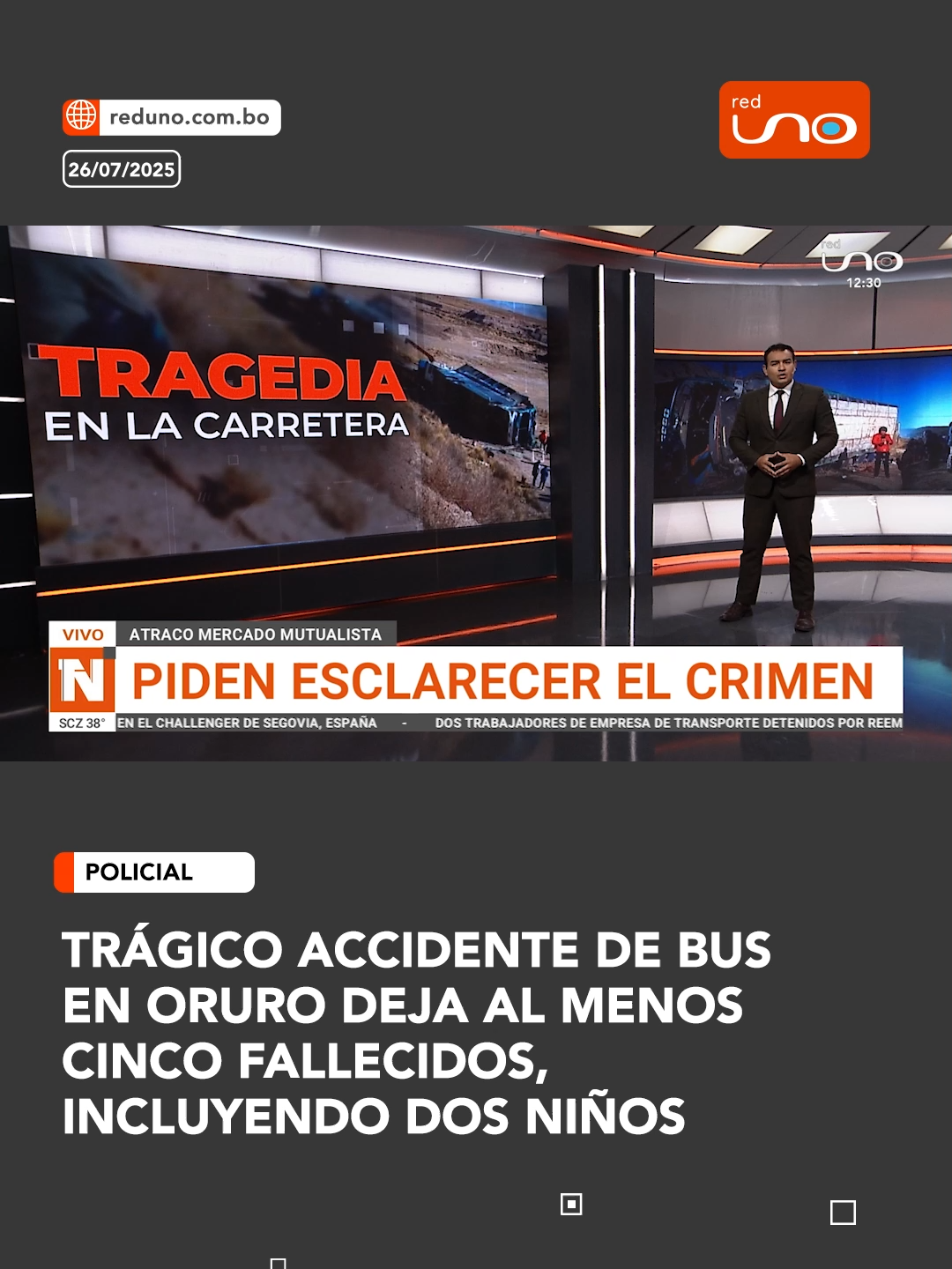 #Policial I El vehículo cubría la ruta de Tarija a Cochabamba. Los pasajeros quedaron atrapados entre los fierros del bus. ▶️ Más información en www.reduno.com.bo #RedUno #RedUnoDigital #Notivisión #NTVInforma #Bolivia