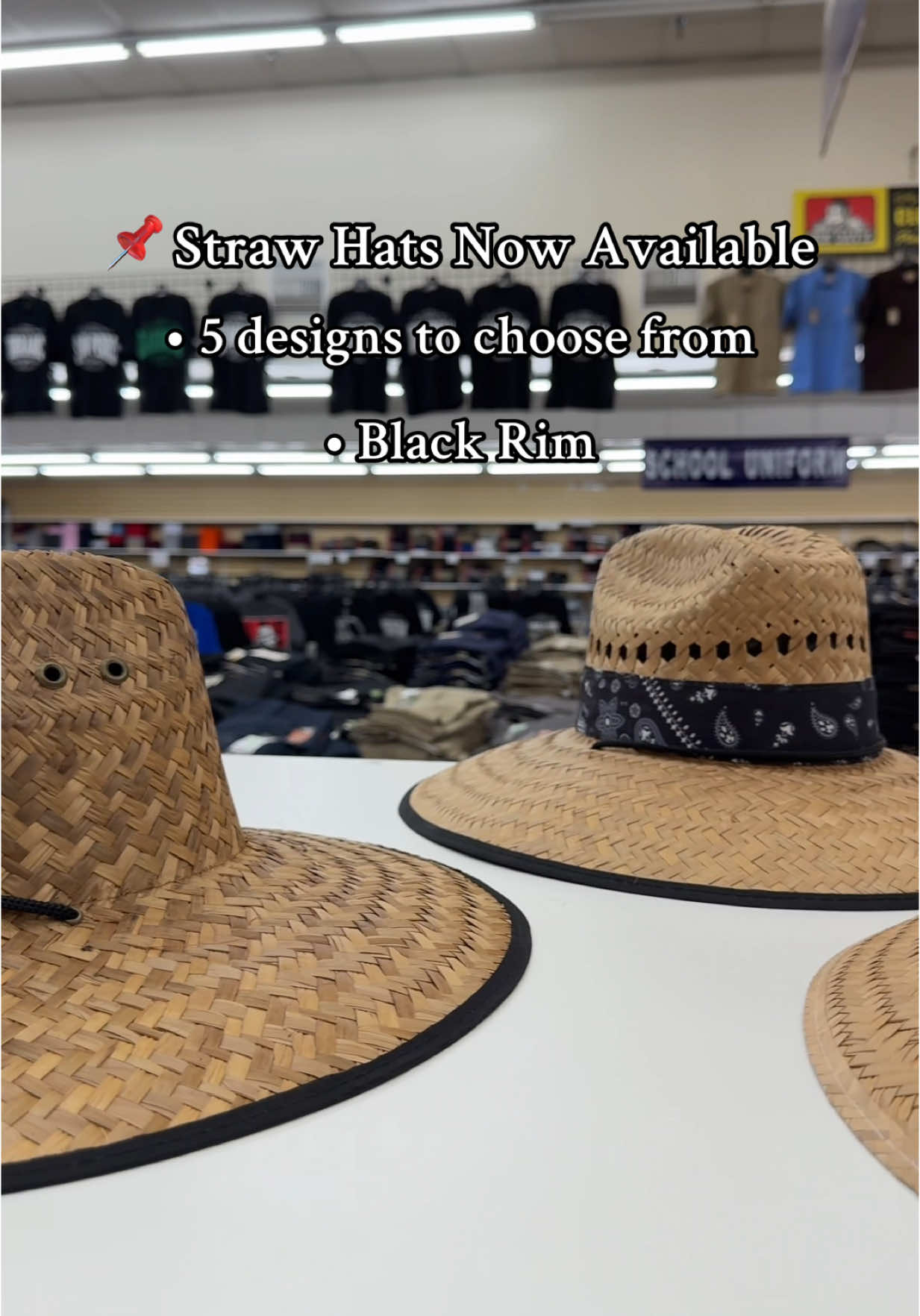 Come in and crop yourself one 🫣 #FashionTown #torrance #retail #trending #fypシ゚viral #strawhats #summervibes #mexicanhat 