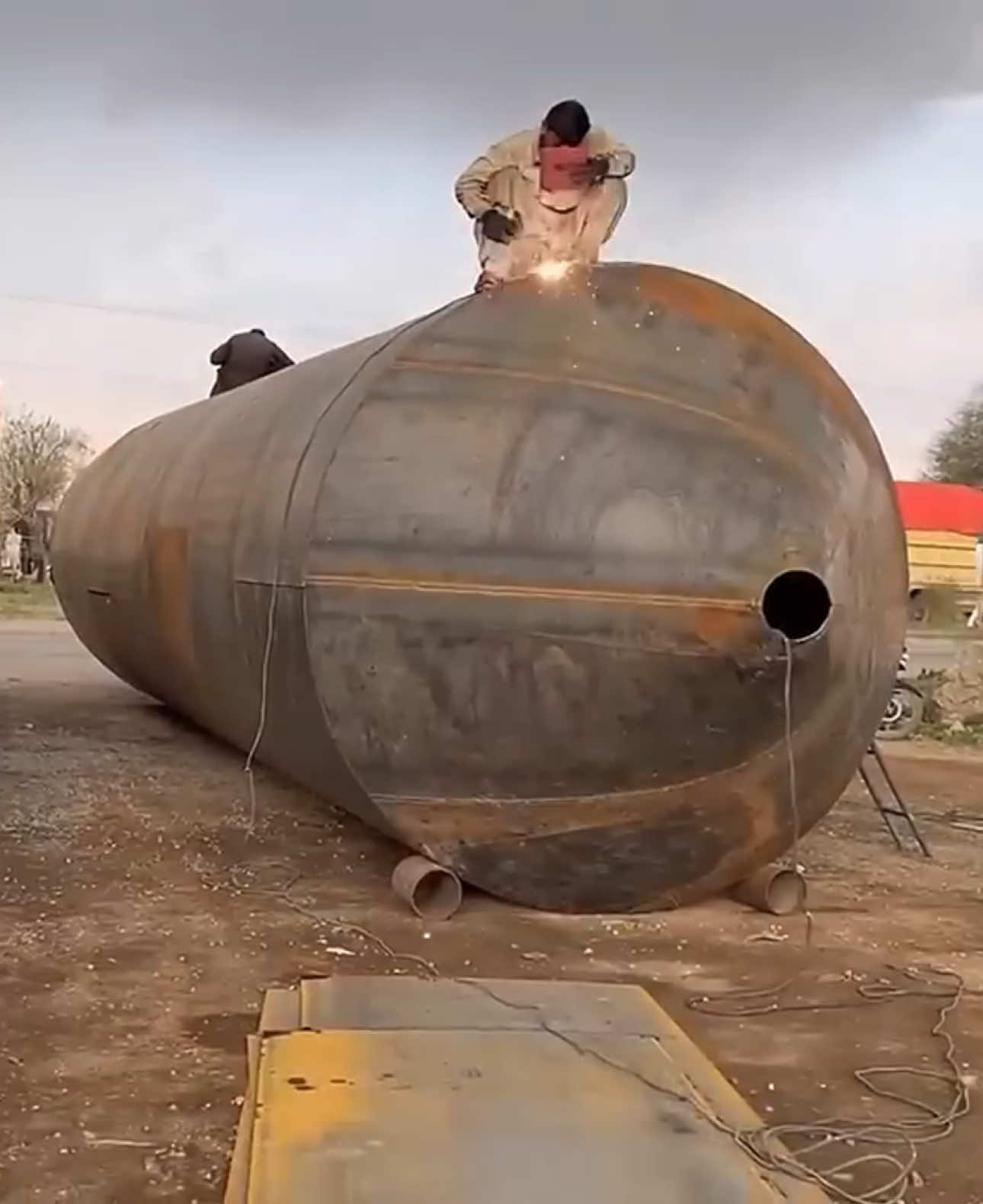 Production of 70000 Litters Silo tank.. #production #70000Litters#silotank#fypage