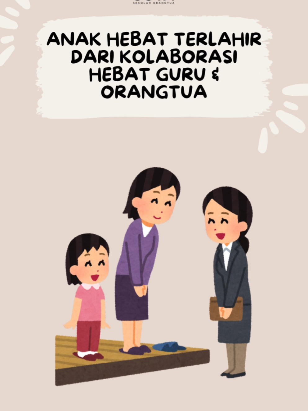 Tidak hanya peran Orangtua, Peran Guru juga Penting ✅😍 #PeranGuru #MendidikAnak #DidikDenganCinta 