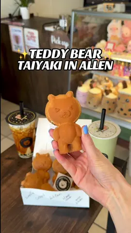 ✨🧋FAMILY-OWNED BOBA SHOP WITH THE CUTEST TEDDY BEAR SHAPED TAIYAKI IN ALLEN🧸✨ #DallasLoveList // @sweet_bear_cafe is a Korean dessert shop selling boba, ice cream, taiyaki, and plushes! ✨🧸BEAR FLAVORS🧸✨ 🌰 Nutella 🫘 Red Bean 🍪Oreo 🍮Custard 🍯 Honey & Cream 🍫Choco Caramel 🤎Brown Sugar Cream 🧀Mozz & Chedder 📍ADDRESS // 1228 E Exchange Pkwy 106, Allen, TX 75002 Add it to the Love List! 💕✨