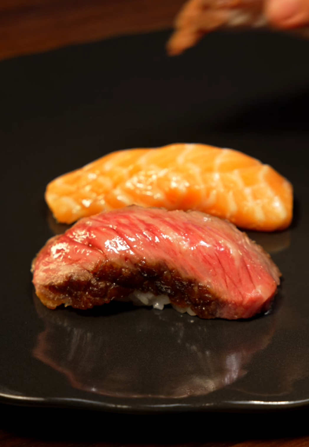 A5 Wagyu & Salmon Belly Nigiri
