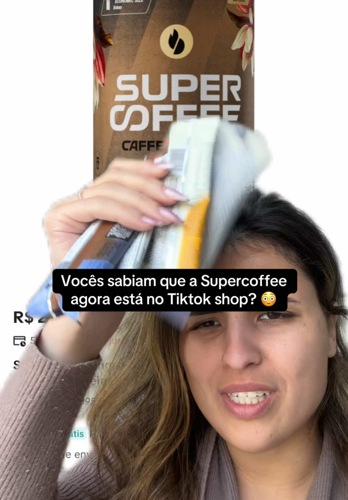 Ai, pra mim esse é o melhor sabor e agora eu vou poder estocar aqui por muito menos 😙 #supercoffee #tiktokshopbrasil #tiktokshop #ugccreator 
