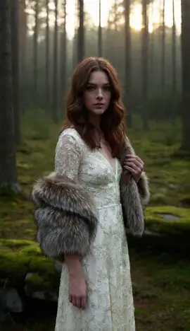 What Does the Evening Sun Whisper to a Bride? 🌅💍 #Weddings #SunsetMagic #BrideInForest #viral #foryou #trending