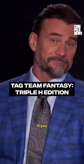 CM Punk reveals what his and Triple H’s tag team name and tag team finisher would be if they were ever a team. #cmpunk #tripleh #WWE 