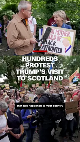 People across Scotland are protesting President Trump’s visit to the country. CNN’s Jeff Zeleny spoke with protesters at the US Consulate in Edinburgh about why they showed up to push back against the Trump administration. #CNN #News #Trump #Protest #Scotland
