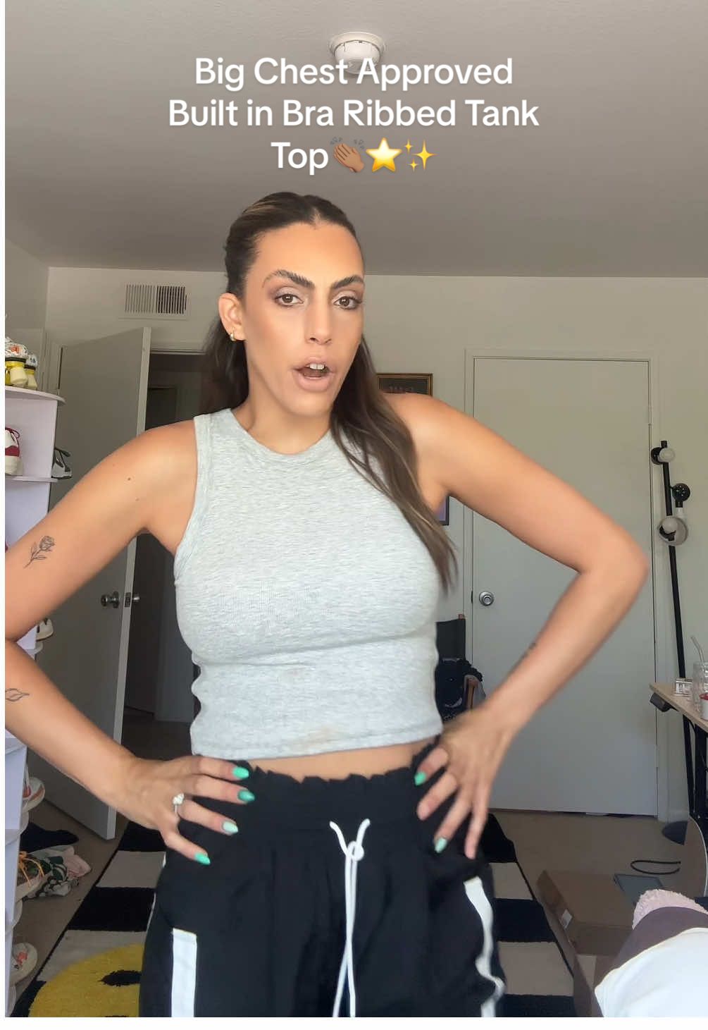 I only ever want to buy these tank tops now! @Klassy Network has the best tank tops that support the girls! #builtinbra #tanktop #tank #tanktopstyle #tanktopoutfit #bigchestproblems #bigchestapproved #TikTokShopFashion #falldealsforyou #tiktokshopbacktoschool #tiktokshopcreatorpicks #tiktokshopblackfriday 