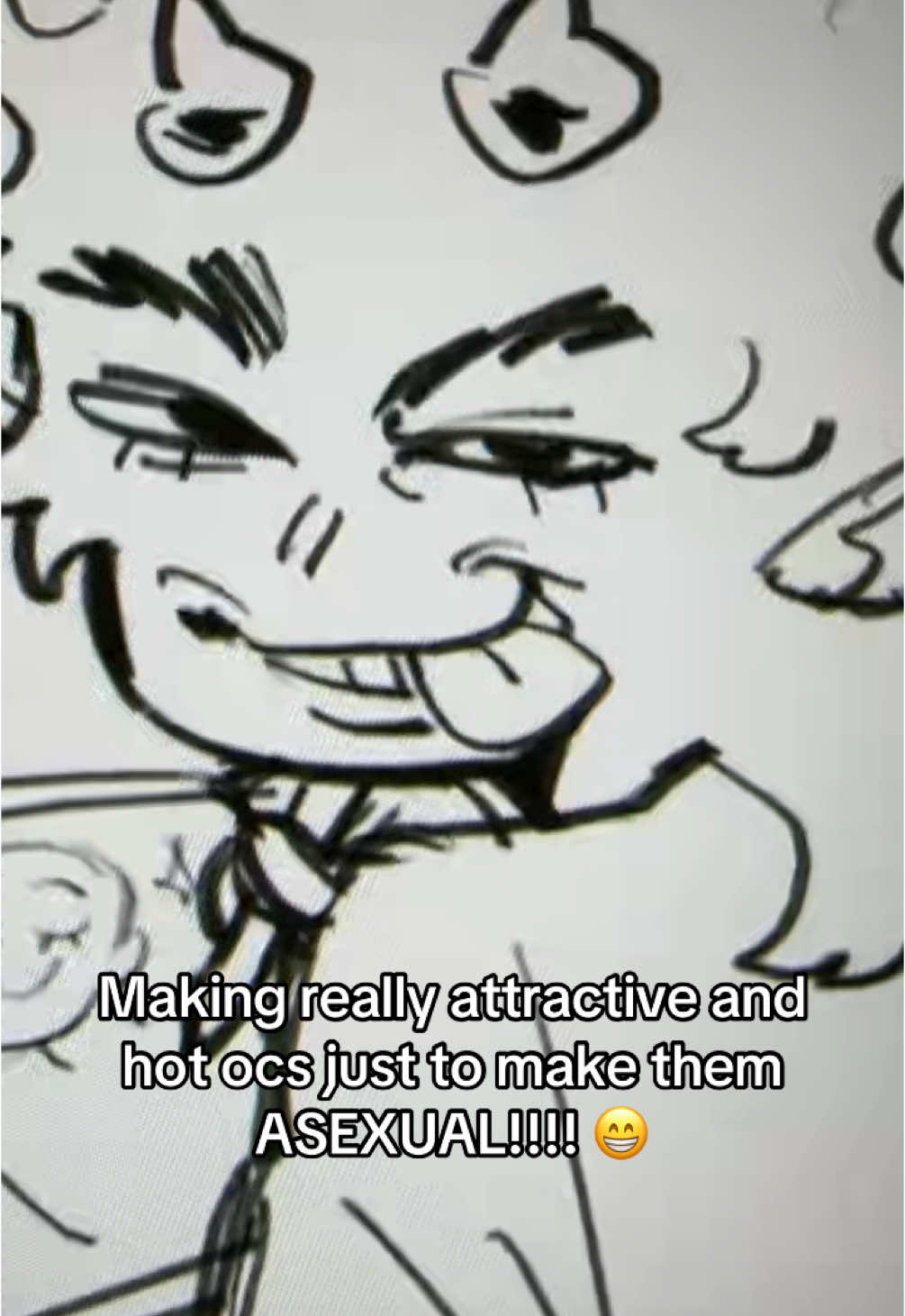 I love being ace and projecting my ace laser into my characters :P #fyp #foryou #drawing #artist #art #characters #ocs #asexual