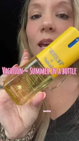 This is literally summer in a bottle☀️ beachy, nostalgic, and ridiculously good. Vacation body mist is poolside perfection. @Vacation Inc.  #vacationbodymist #summerperfume #tiktokbeautyfinds #bodymistseason #scenttok