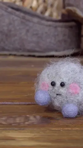 Life is full of little surprises! 💧 Squeaking at them *may help you feel better.  🤍 🐾  *sample of one Fluff in preliminary study.  #pets #cute #kawaii #stopmotion #funnypets 