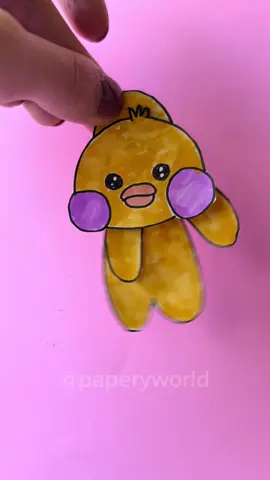 Hanging paperduck #DIY #manualidades #paperdoll #moveablepaperdoll 
