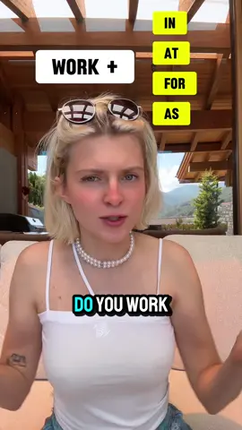 Work + in / at / for / as #english #englishlesson #LearnOnTikTok #tiktokenglish #tiktokteachers #englishteacher #learnenglish #esl #speakenglish #studyenglish #한국 #영어공부 #ingilizceöğren #angielski #angličtina #تعلم_الانجليزية #تعلم_الانجليزية 