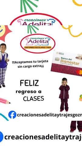 😱 MAMÁS… 🛑 ¿ESTAS DISPUESTA A QUE TE PASE DE NUEVO ESTE PROBLEMA, EN ESTE CICLO ESCOLAR? 🛑 😖Vives con estrés acumulado al menos una semana antes de clases por no tener el uniforme completo. 😔Cierra las vacaciones con angustia en vez de con calma y conexión familiar por adquirir el uniforme hasta el último momento. ¡🤯OLVIDATE DE ESO🤯! Somos🤩  CREACIONES ADELITA🤩 y tenemos 31 años en el mercado ayudando a varias familias, ofreciéndote en varias tallas:   ✅ Playeras. ✅ Faldas. ✅ Jumpers. ✅ Pantalones. ✅ Suéteres y más. Además, nos interesa el bienestar de tu familia por eso te damos la GRAN noticia que: Aceptamos tu tarjeta 💳BIENESTAR 💳sin cargo extra para el bienestar de tu bolsillo🤑💰. ⏳Apresúrate y ven adquirir el uniforme de tus pequeños  Visítanos en: 📍 Visítanos en: Cda. Canal del Nte. 262-local Q, CDMX. Popular Rastro, Venustiano Carranza, 15220 Ciudad de México, CDMX.