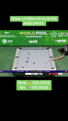 Lợi thế đang thuộc về cơ thủ Carlo Biado #tuanthotbilliards🇻🇳 #tuanthotbilliards #duytuan2628 #blvtuanthot #worldpoolchampionship #carlobiado 
