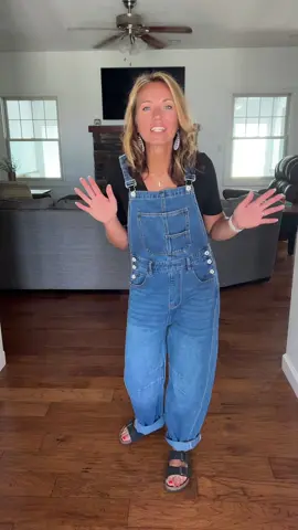 Oh My GOODNESS! These denim overalls are so stinking cute! Wear them with sandals, sneakers, or boots…You Cannot Go Wrong! ❤️ #overalls #fashiontiktok #ttshop 