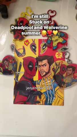 It’s already been a year since Deadpool and Wolverine released in theaters 🥲❤️💛#deadpoolandwolverine #deadpool #wolverine #stickers #keychain 