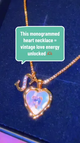 Spoil her like it’s 1965: personalized, pretty, and straight from the heart 💘 #necklace #necklaces #monogram #jewelry #jewelrytiktok #fup 