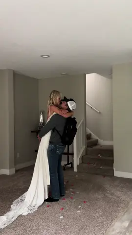 Him taking the pictures at the end🥺🤍 #wedding #reaction #husbandsreaction #fypシ゚viral #new #weddingdress 