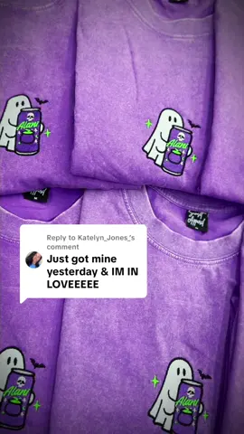 Replying to @Katelyn_Jones_  AHHH!!! 👻💜🎃🦇 We’re so happy you love it!! #halloween #fall #falldealsforyou #tshirt #tshirts #spookyseason #halloweenlook #halloweenlook 