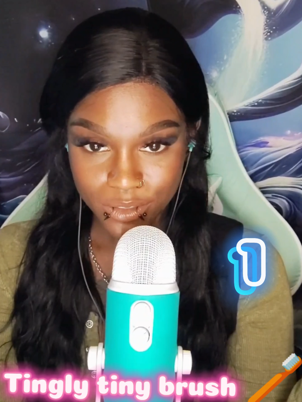 ✨ASMR MOUTHSOUNDS (Tingly tiny brush trigger PT1) . LINKTREE 🔗  IN BIO  . #asmr #satisfyingvideo #mouthsoundsasmr  #satisfying 