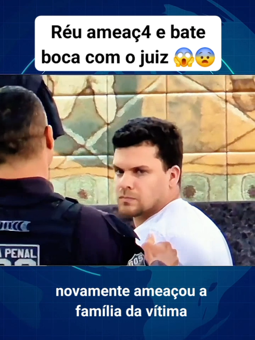 Réu ameac4 e bate boca com o juiz #News #Tiktoknoticias #Notícias 