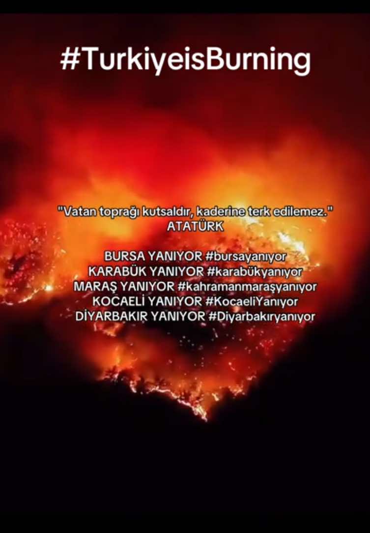 BURSA YANIYOR #bursayanıyor  KARABÜK YANIYOR #karabükyanıyor MARAŞ YANIYOR #kahramanmaraşyanıyor  KOCAELİ YANIYOR #KocaeliYanıyor  DİYARBAKIR YANIYOR #Diyarbakıryanıyor #itfaiye #yangın 