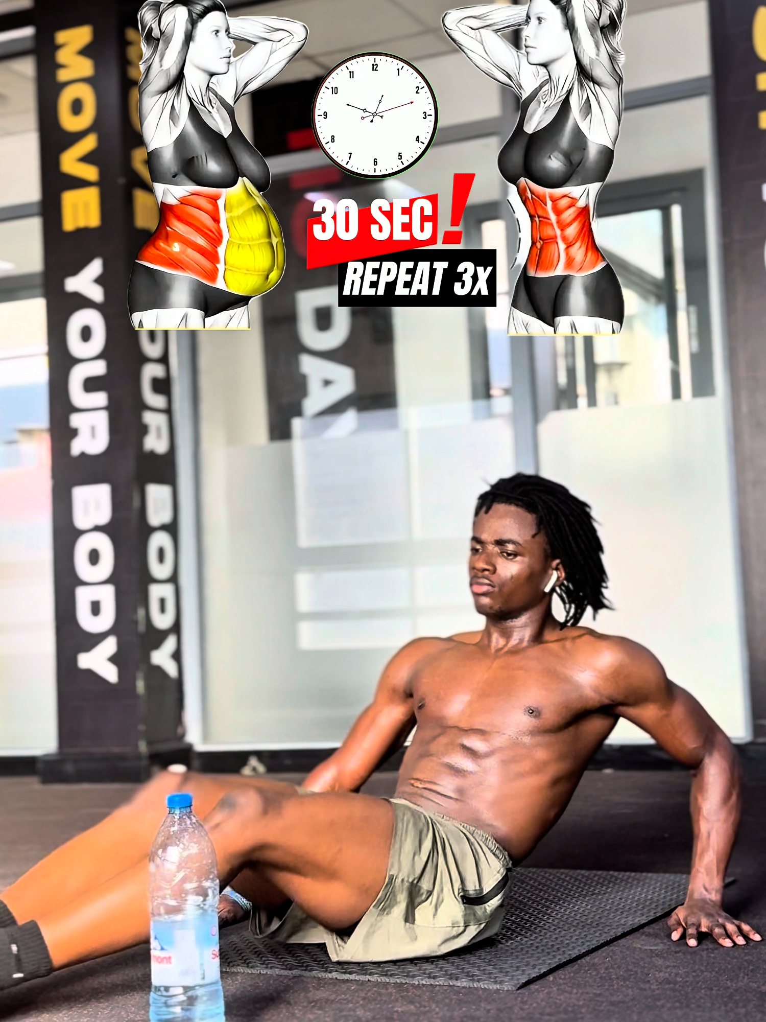 .Easy Ab Workout🤫 #ab #workout #foryoupage